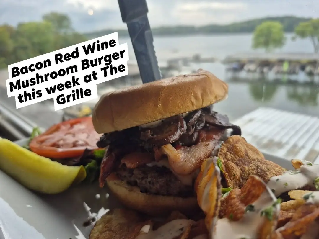 Red Wine Mushroom Burger